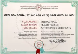 International Health Tourism Authorization Certificate