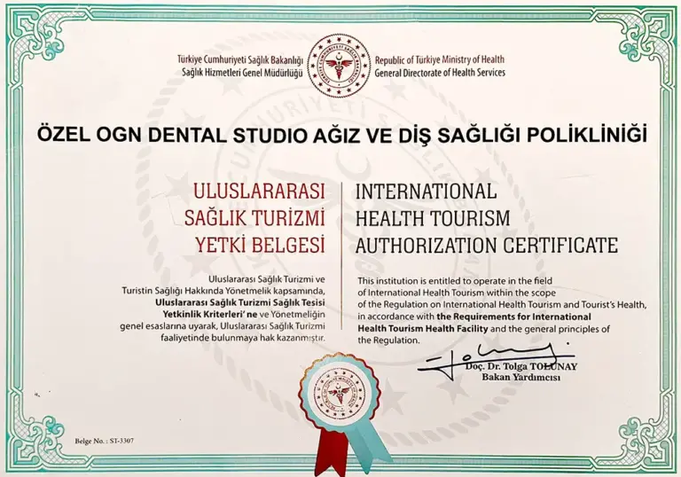 Our Certificates 4 International Health Tourism Authorization Certificate