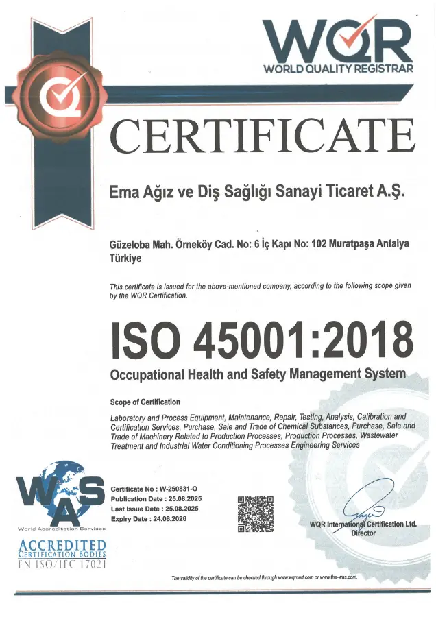 Our Certificates 2 ISO 45001